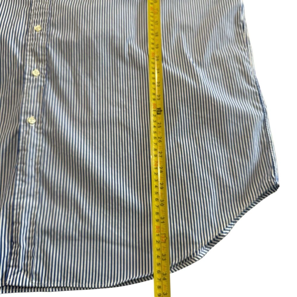 Ralph Lauren Mens LS Shirt 3XLT Blue/White Striped Button Down Classic Fit Tall - Picture 7 of 7